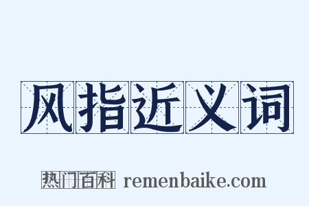 风指近义词是什么意思的图片